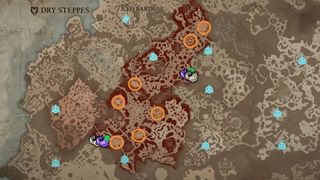 Helltide on map in Diablo 4