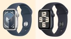 Apple Watch Series 9 vs SE, two models side by side