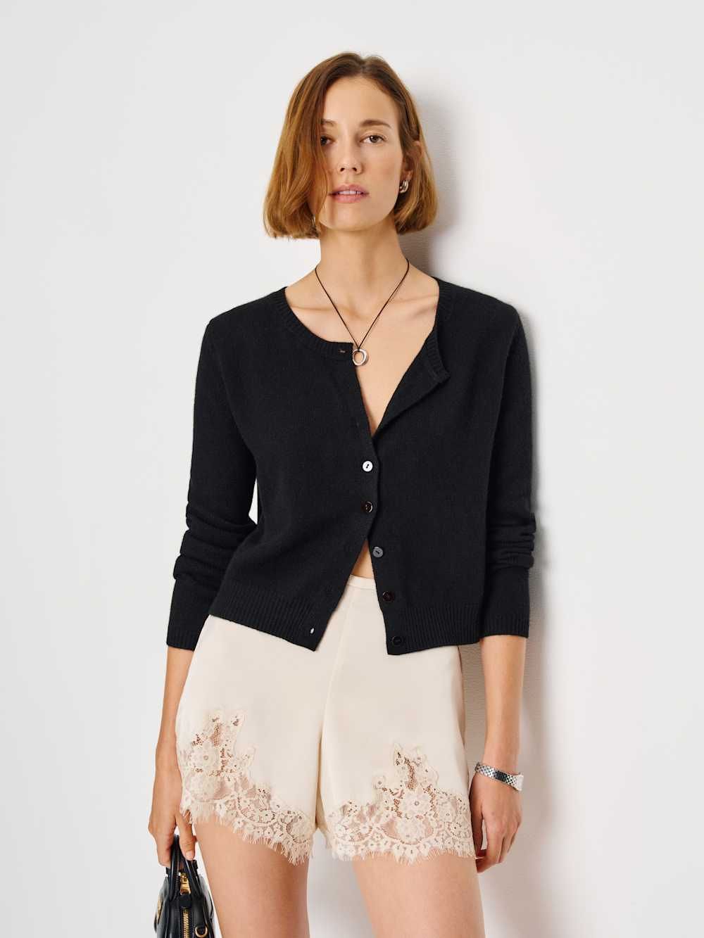 Clara Cashmere Crew Cardigan