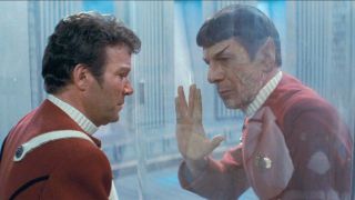 Spock and Kirk in Star Trek II" The Wrath of Khan