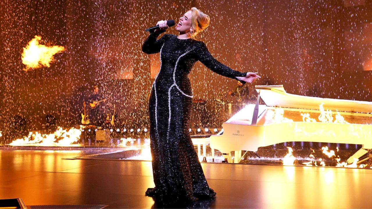 Adele performs onstage during &quot;Weekends with Adele&quot; at The Colosseum at Caesars Palace