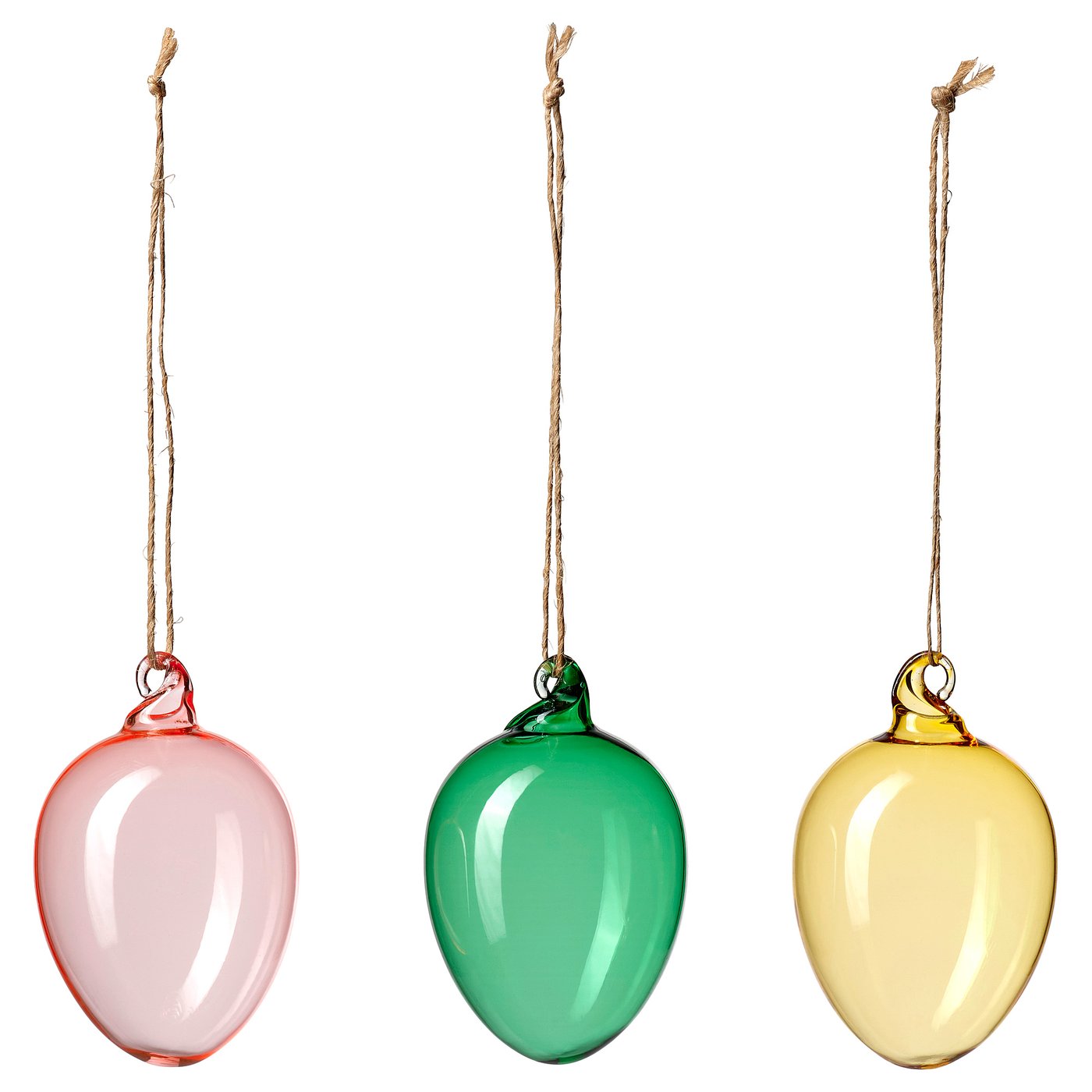 Tj&amp;Auml;rlek Hanging Decoration - Glass/egg Mixed Colors