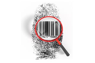 Fingerprint and barcode