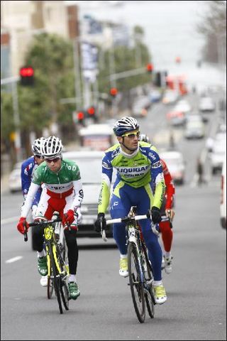 Daniele Bennati, Luca Paolini, Filippo Pozzato and Giovanni Visconti preview the course for the 2010 world road championships in Geelong, Australia.