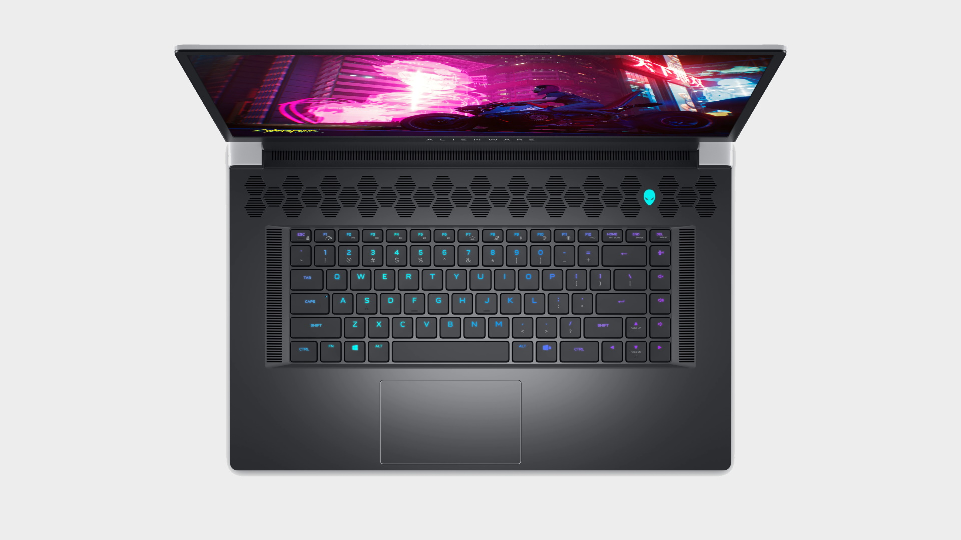 Alienware X17 top down