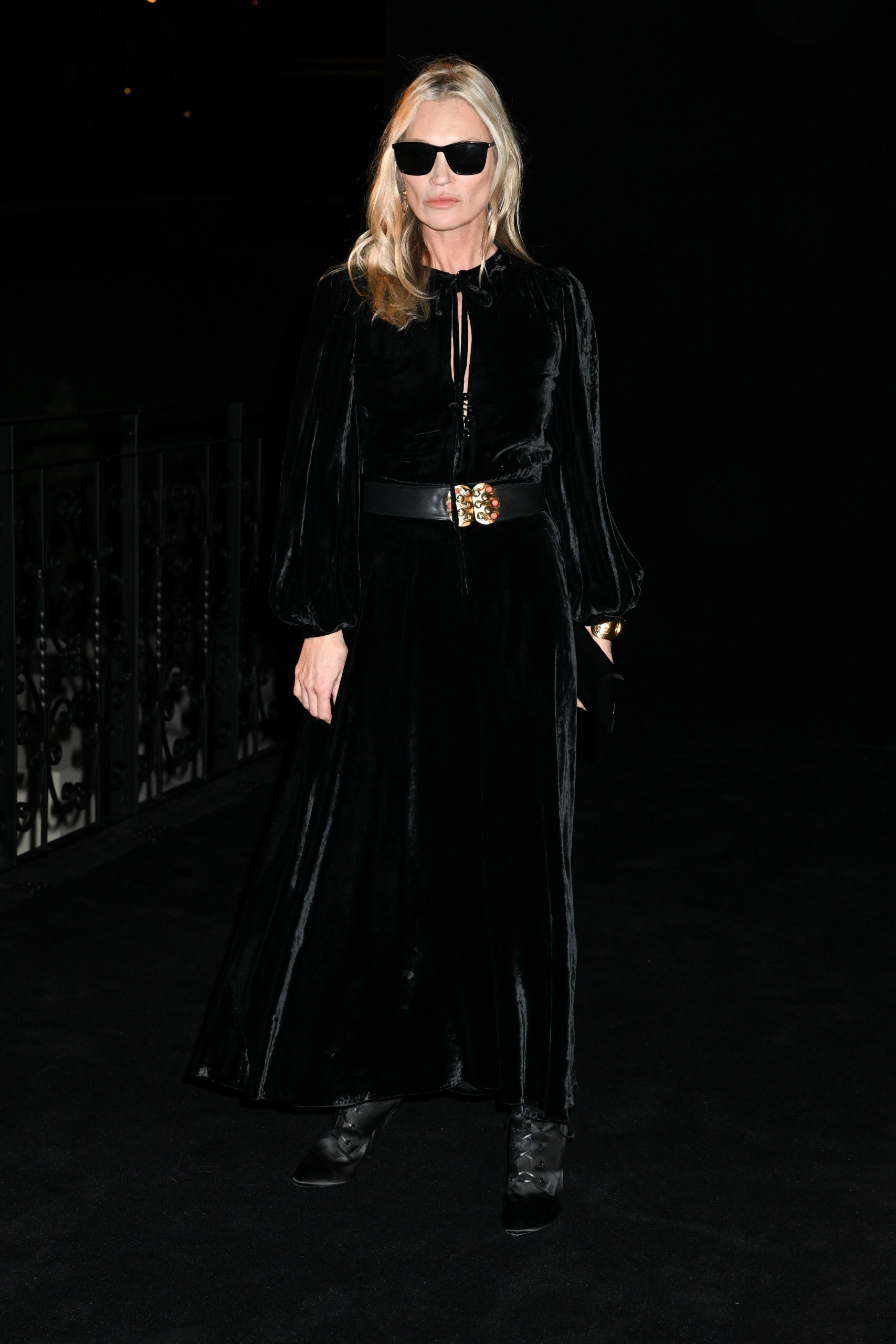 Kate Moss's Paris Fashion Week celebrity look at Saint Laurent's Spring/Summer 2027 show