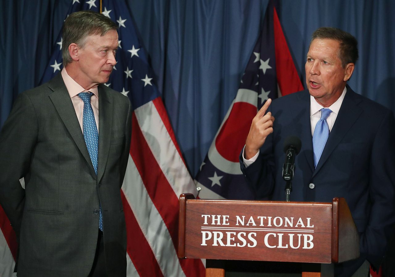 Ohio Gov. John Kasich and Colorado Gov. John Hickenlooper.