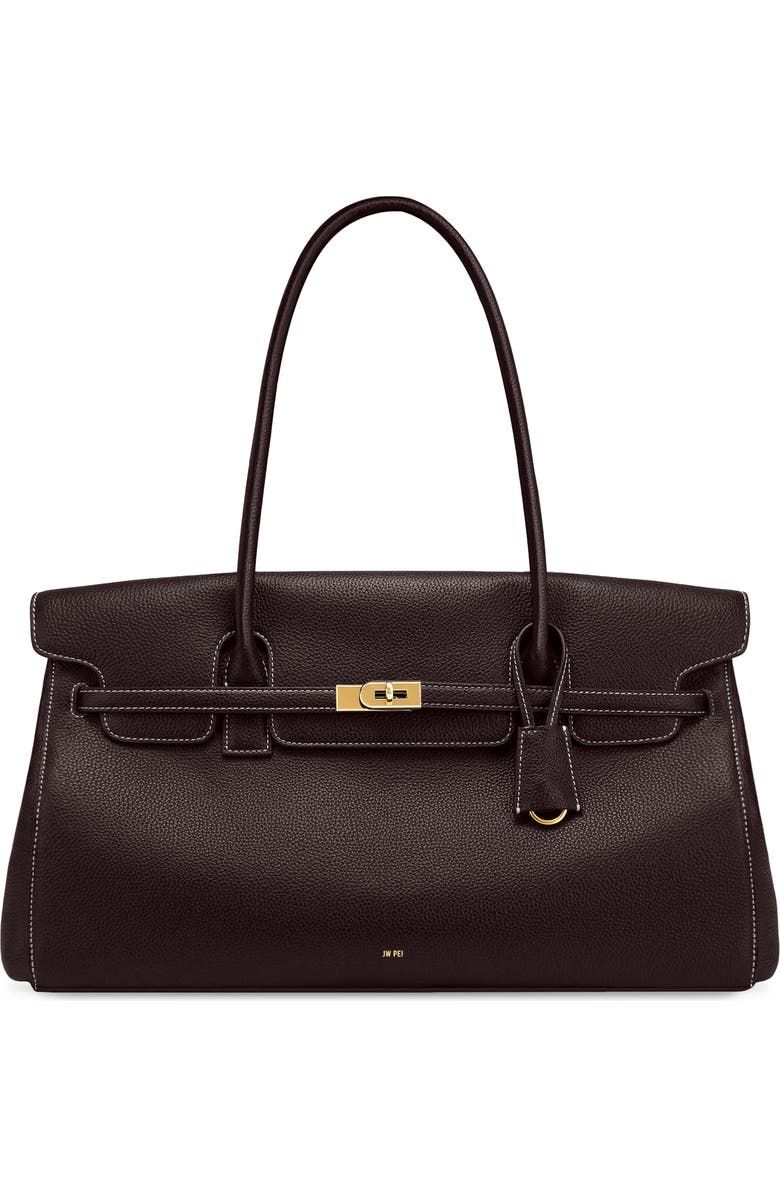 Large Yara Faux Leather Shoulder Bag