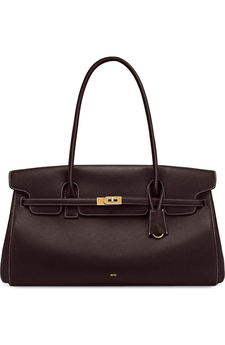 Large Yara Faux Leather Shoulder Bag