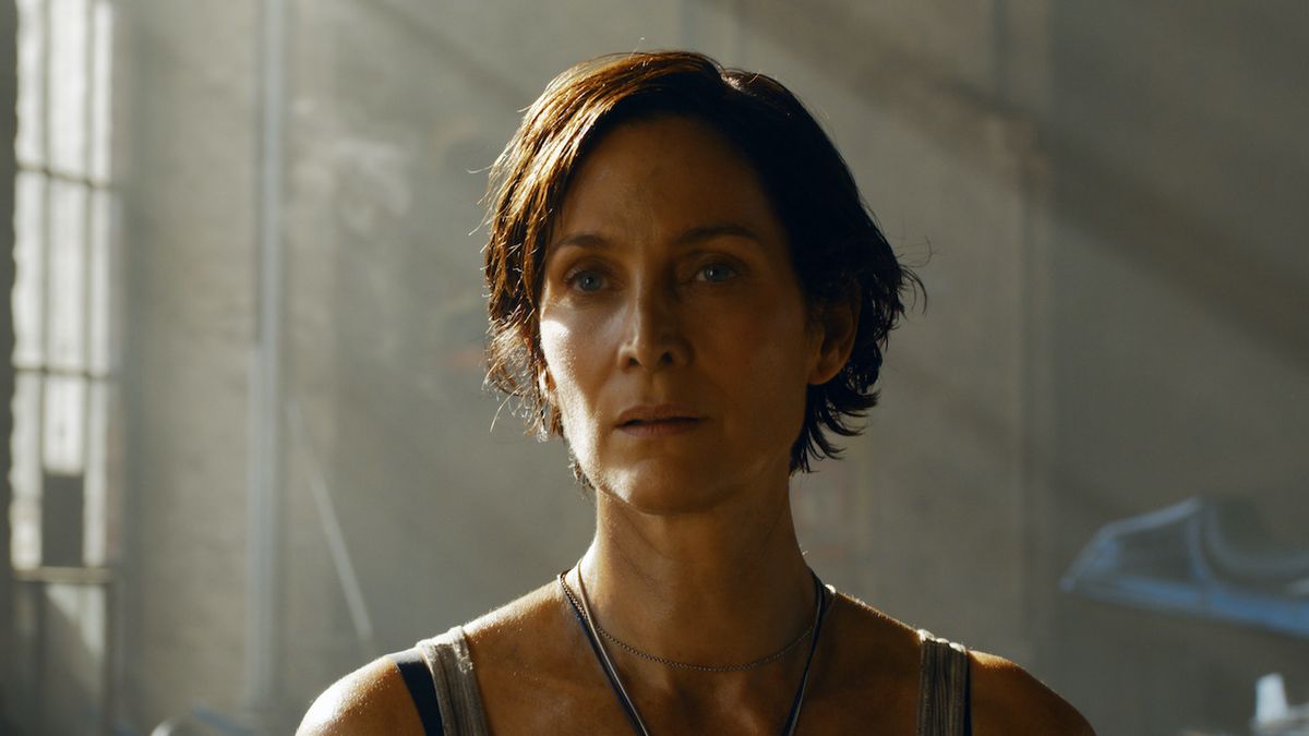 Carrie-Anne Moss as Trinity in The Matrix Resurrections