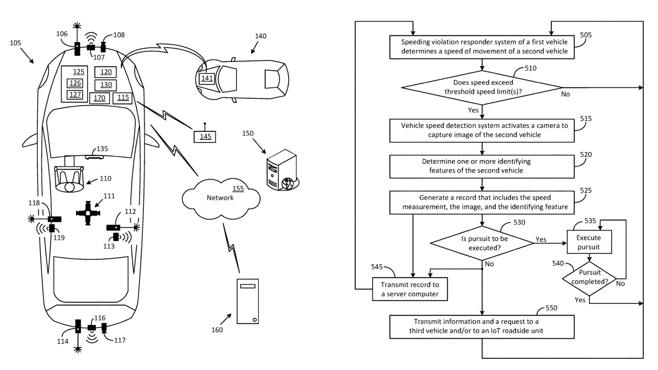 Ford speed camera patent image