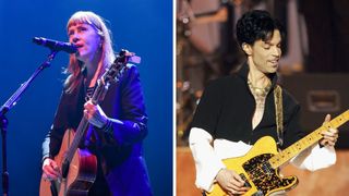 Left-Suzanne Vega performs at The Royal Festival Hall on March 02, 2023 in London, England; Right-Prince performs onstage at the 36th Annual NAACP Image Awards at the Dorothy Chandler Pavilion on March 19, 2005 in Los Angeles, California