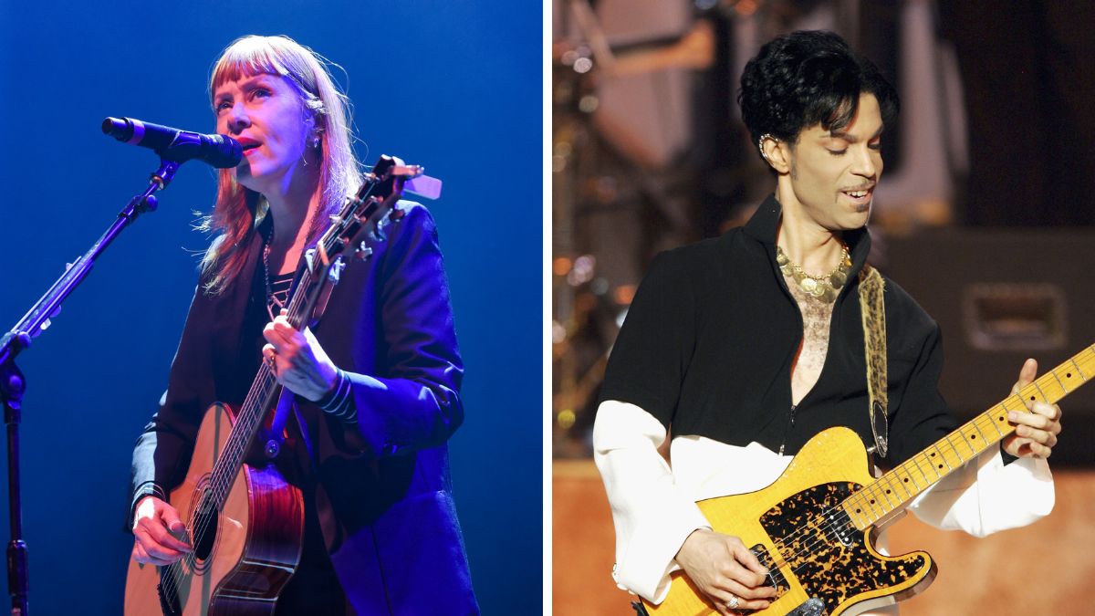 Suzanne Vega performs at The Royal Festival Hall on March 02, 2023 in London (left), Prince performs onstage at the 36th Annual NAACP Image Awards at the Dorothy Chandler Pavilion on March 19, 2005 in Los Angeles, California