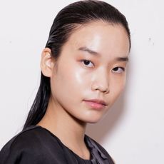 A model poses backstage at the Miguel Vieira fashion show during the Milan Menswear Spring/Summer 2026 Fashion Week.