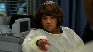 Chandra Wilson as Dr. Bailey in an OR in Grey's Anatomy