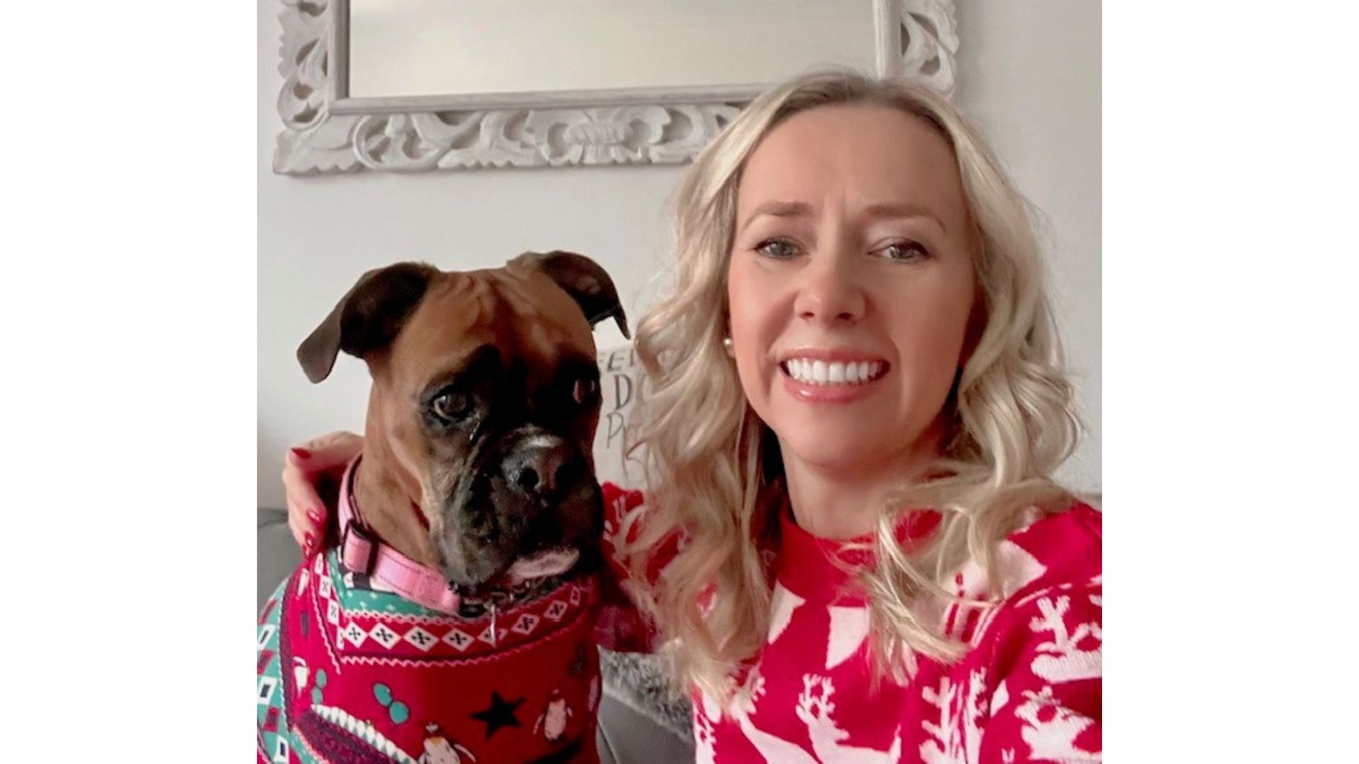 Alicja Faryniarz and her dog