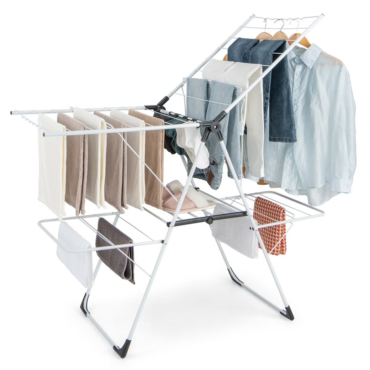 Target, Costway Foldable Clothes Drying Rack