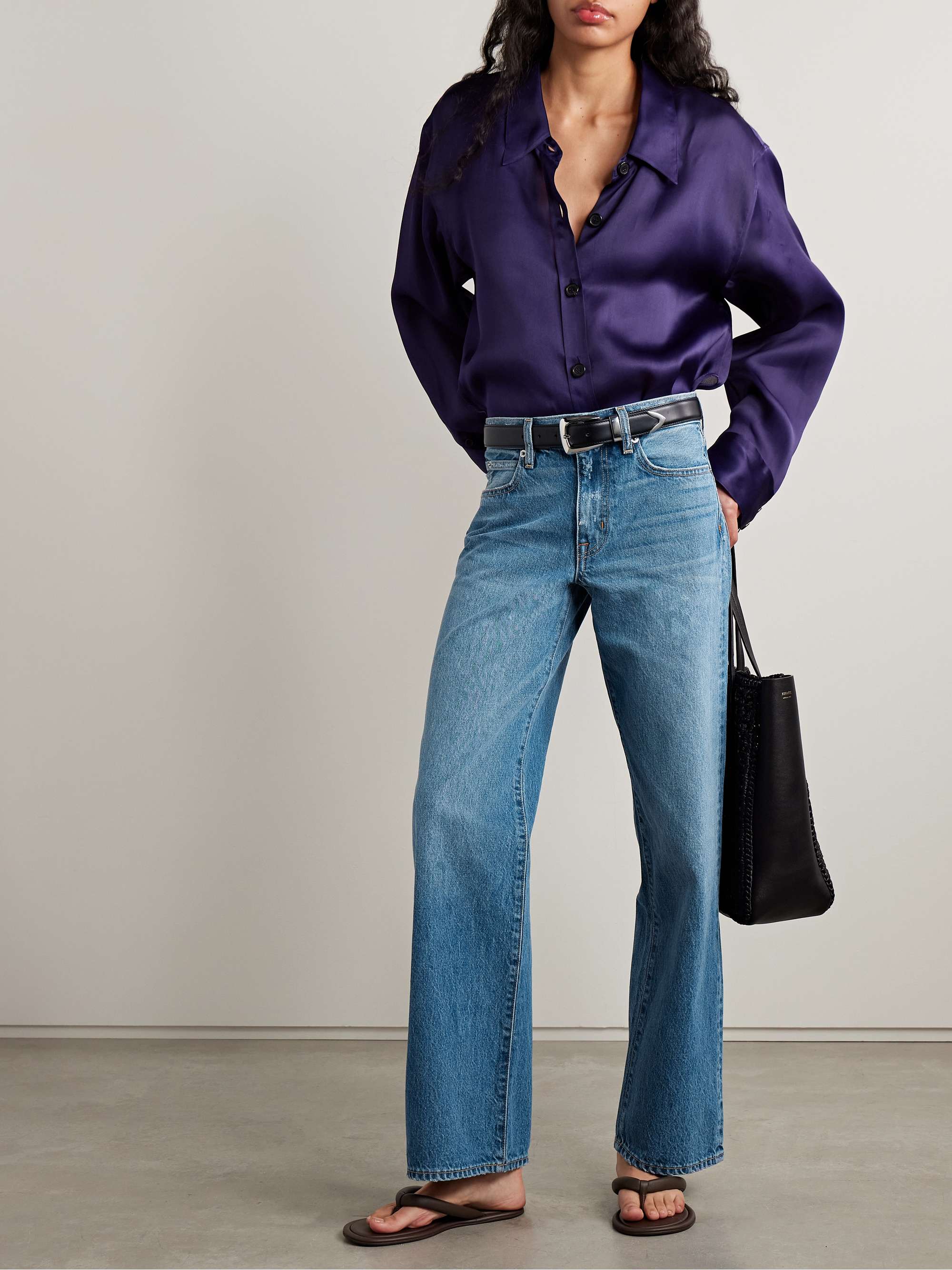 Jazmine Mid-Rise Straight-Leg Jeans