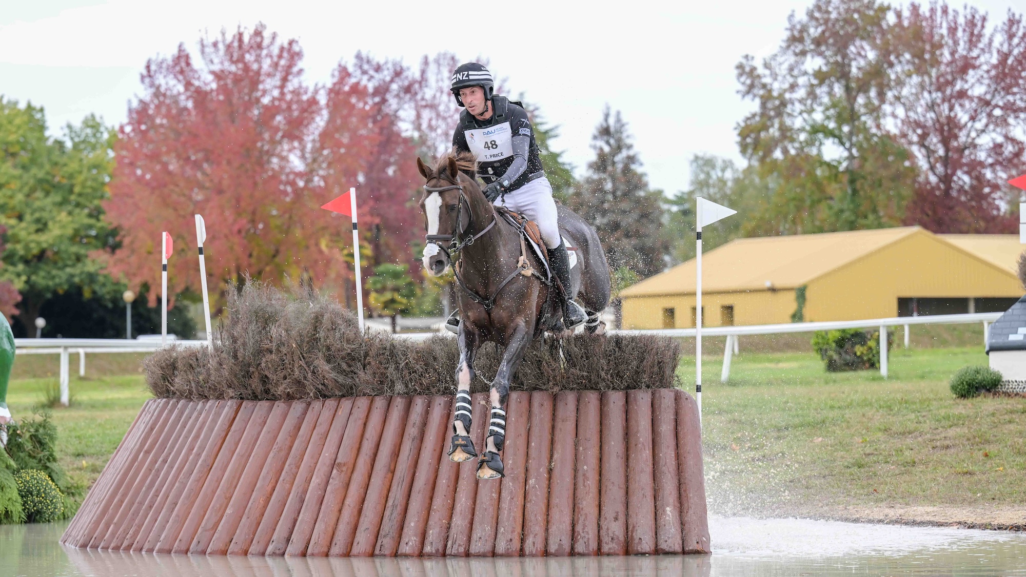 Tim Price and Jarillo on Pau cross-country course 2026
