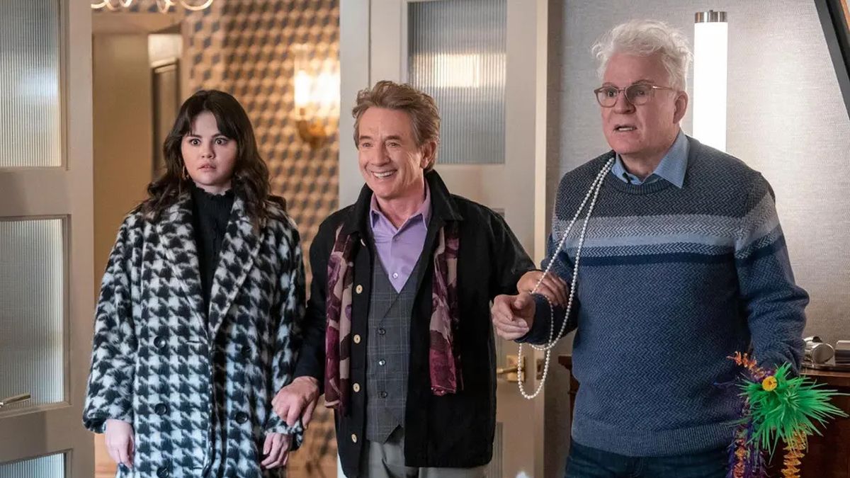 Selena Gomez, Martin Short and Steve Martin in &quot;Only Murders in the Building&quot; season 4