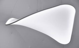 Close up of white ceiling hanging