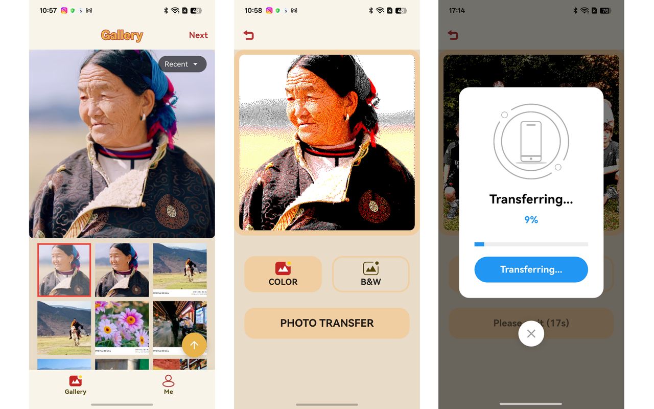 Vidabay Snap app screenshots
