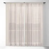 Soft minimalist sheer curtains, Society 6