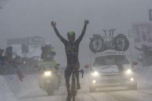 The cold and snow didn't stop Quintana