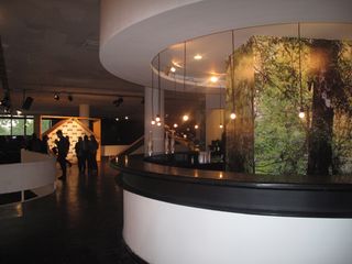The bar area in The official fashion week lounge