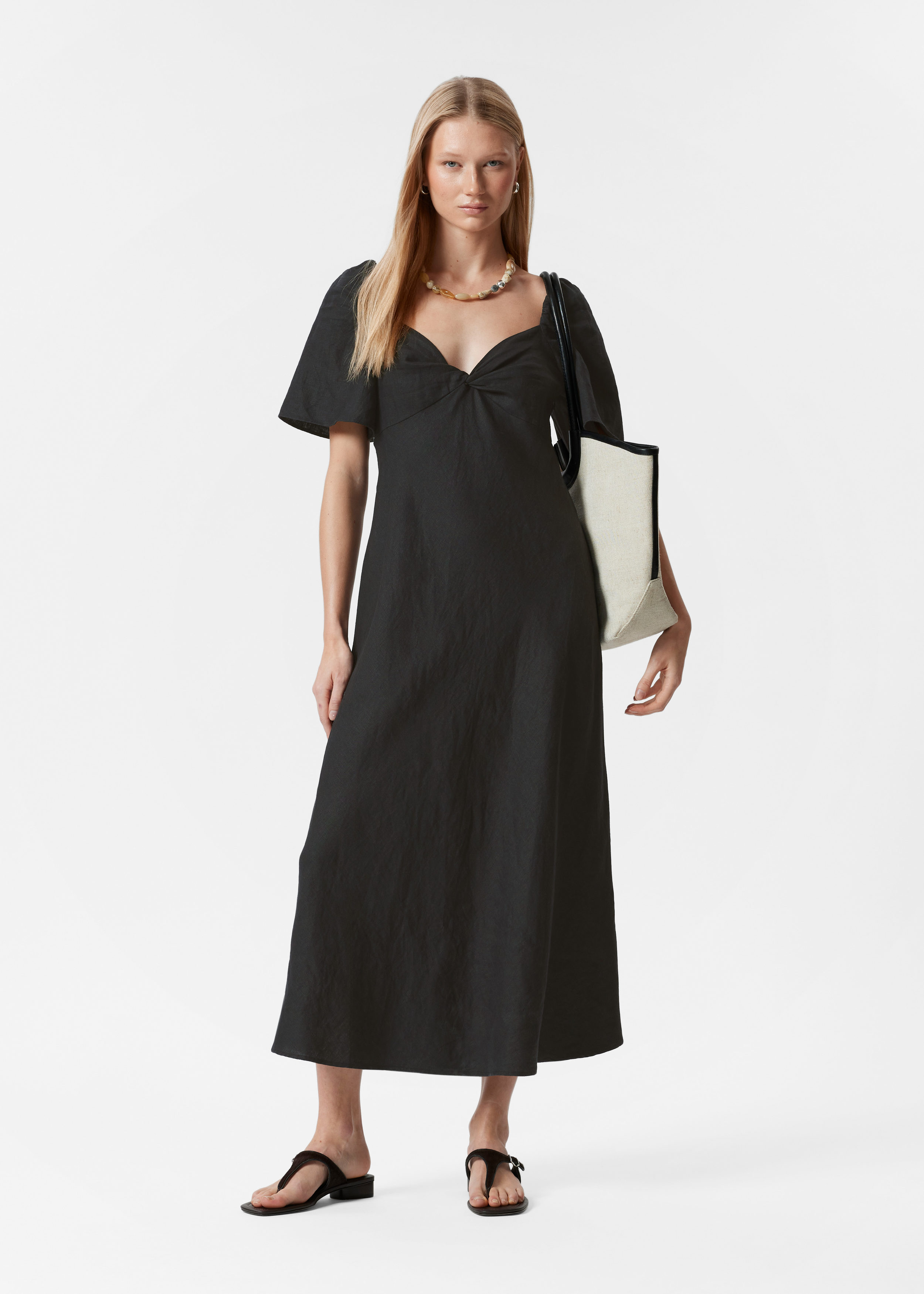 Linen Midi Dress
