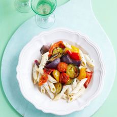 Roasted-veg-&-tzatziki-pasta-recipe-photo