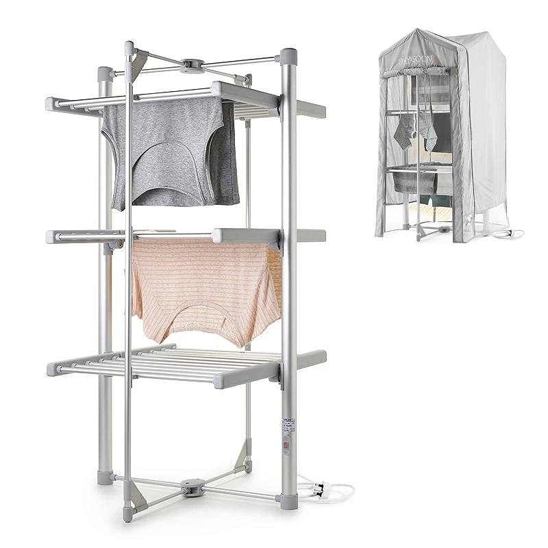 Dry:soon Mini 3-Tier Heated Airer and Cover Bundle