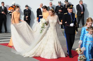 royal wedding dresses Stephanie de Lannoy