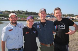 Left to right: Eddie Freyer (Alabama League director), Grace Ragland (founding committee member), Austin McInerny (NICA executive director), Jeremiah Bishop (Virginia League founding committee).