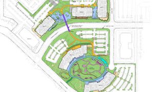 The building plans of Google's new campus in San Jose