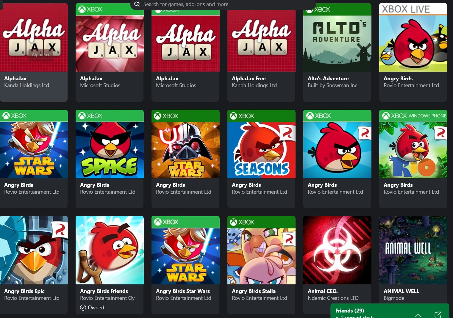 Windows Phone games are showing up on Xbox