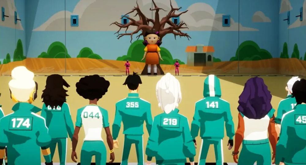 Squid Game Surprises with Cartoon Art