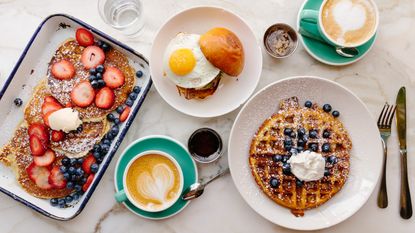 breakfast flatlay 