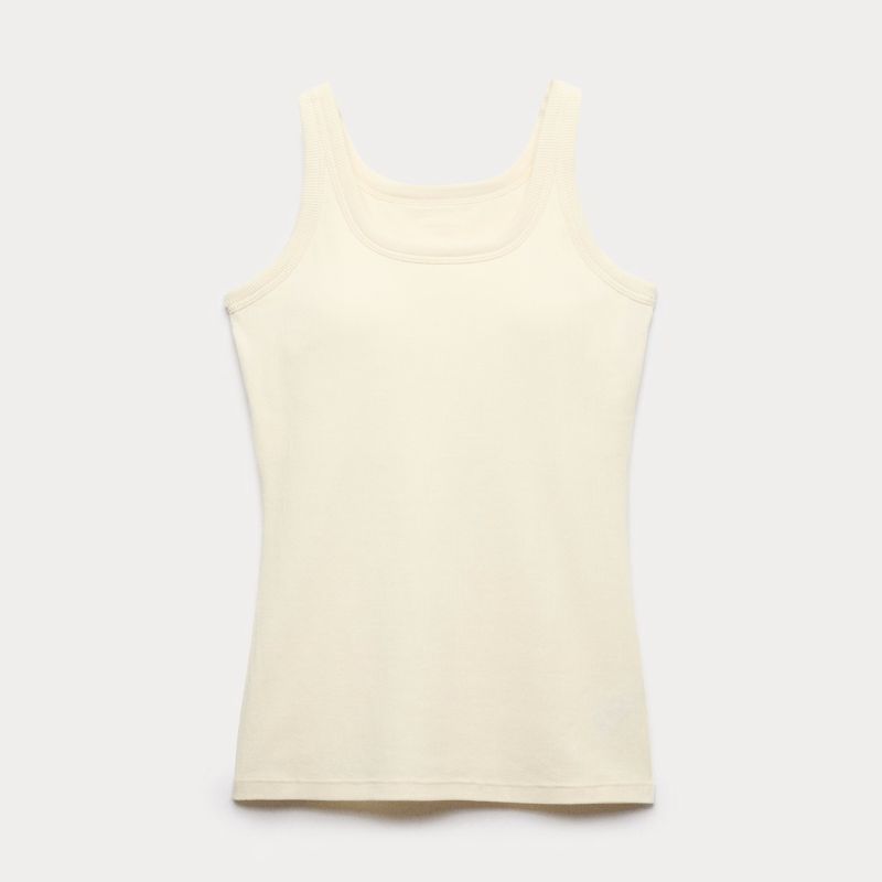 M&amp;amp;S, Cotton Rich Secret Support&amp;trade; Bra Vest in Buttermilk