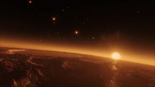 Starlight passing through an exoplanet atmosphere