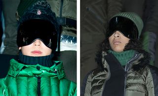 The monochromatic skiwear at Moncler Grenoble
