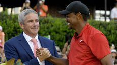 Jay Monahan and Tiger Woods