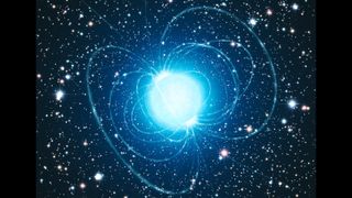 An artist's impression of a magnetar, which is a type of neutron star.