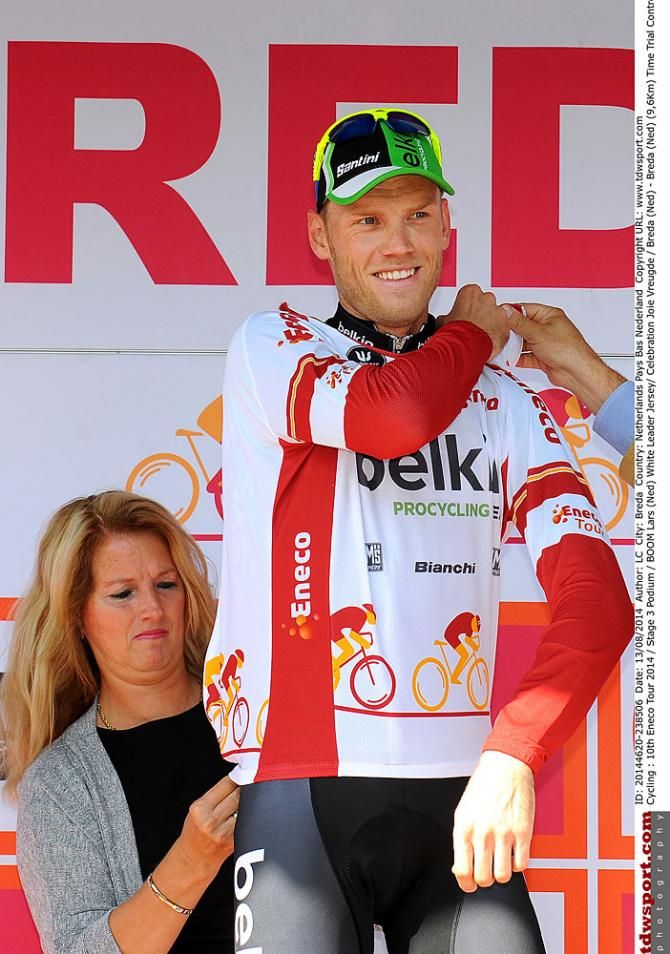 Lars Boom on the podium