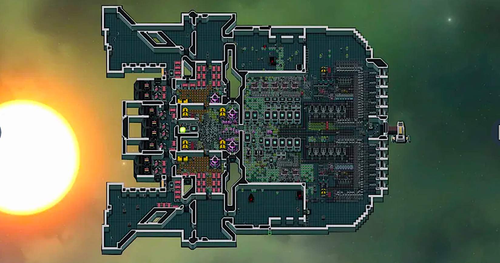 a shot from a 2D sci-fi video game