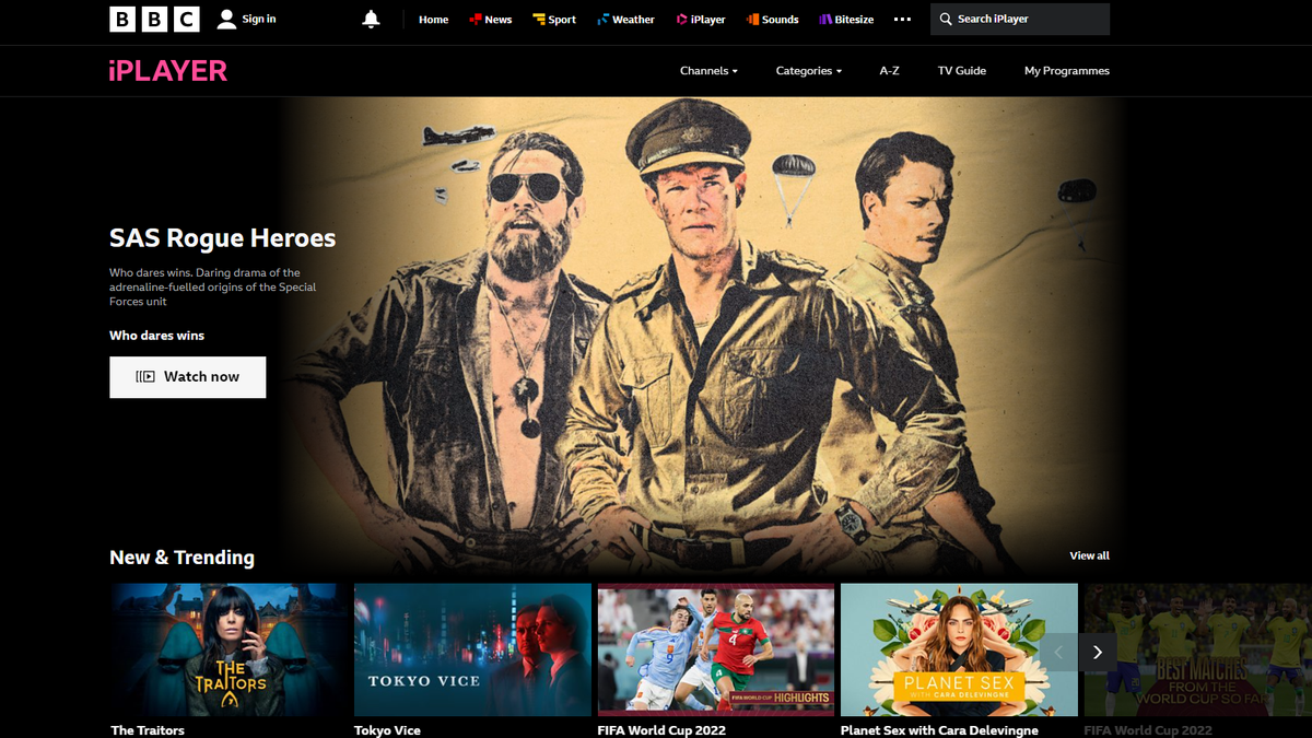 iPlayer shows, live TV, sports and films, and how to access What to Watch
