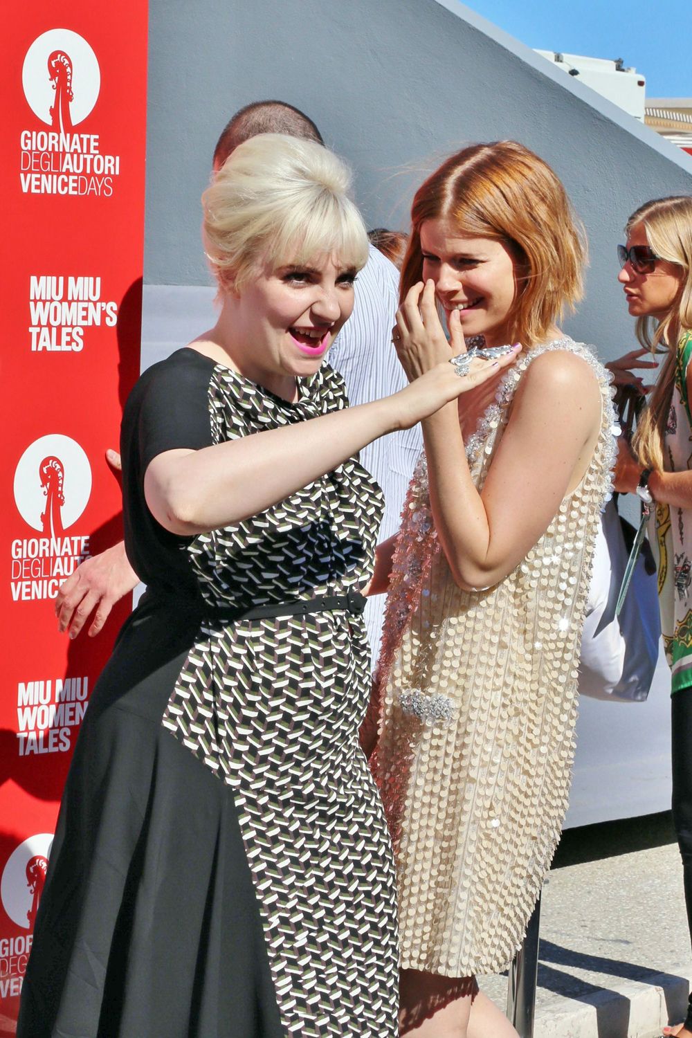 Lena Dunham Kirsten Dunst Miu Miu Venice Film Festival