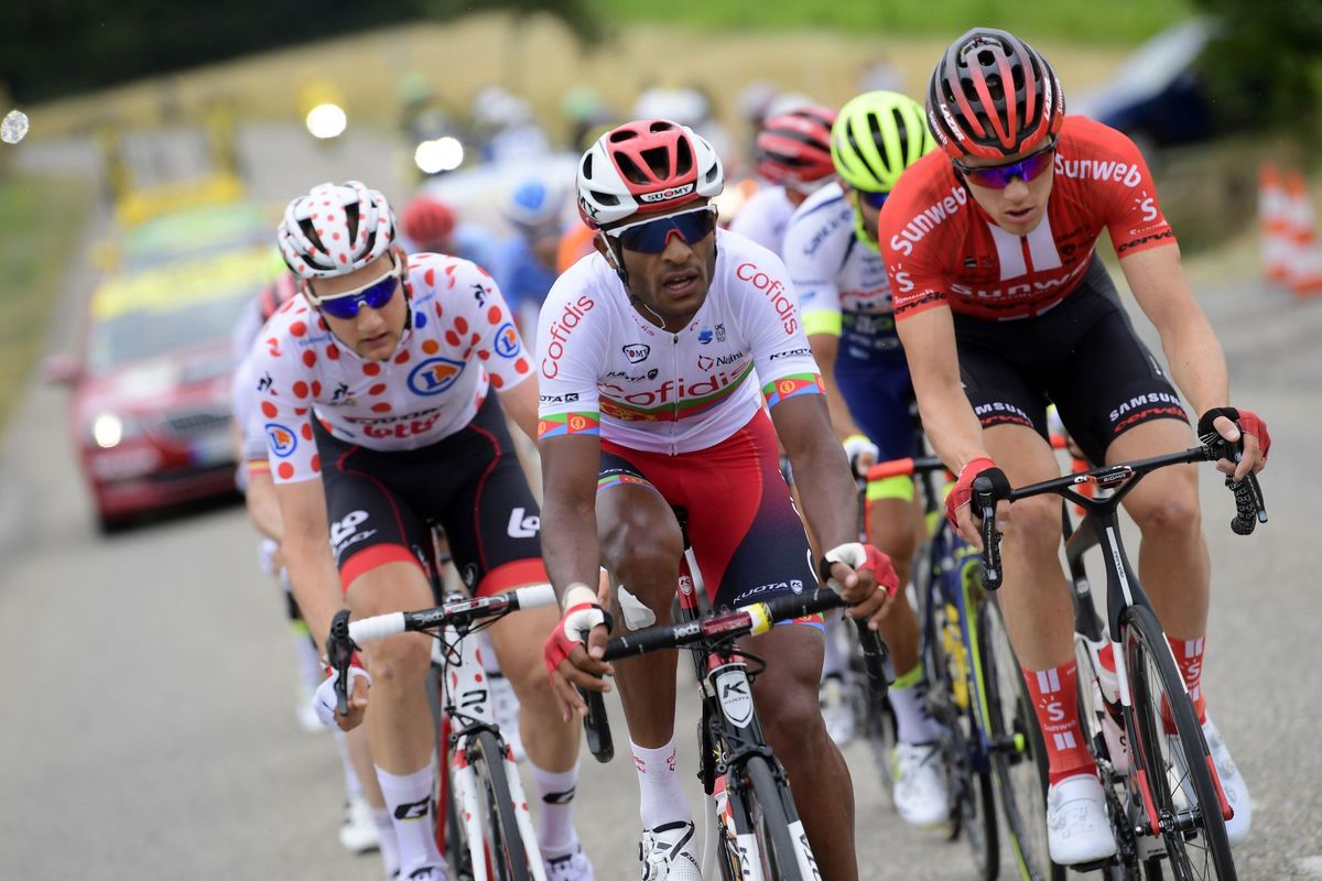 Natnael Berhane (Cofidis) in the breakaway