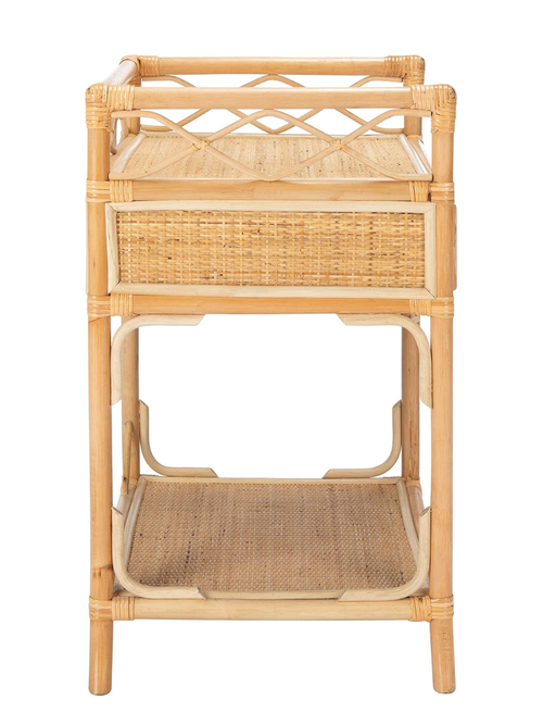Rumi Natural Rattan Nightstand
