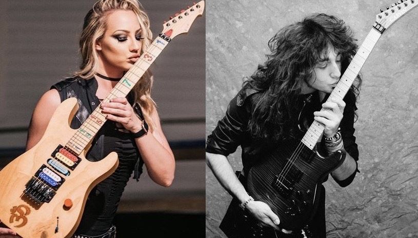 Nita Strauss (left) and Jason Becker